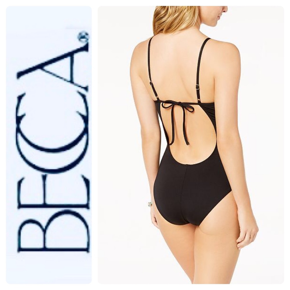 🎉HP🎉⭐️New Becca Muse Crochet One-Piece Swimsuit - Picture 2 of 12